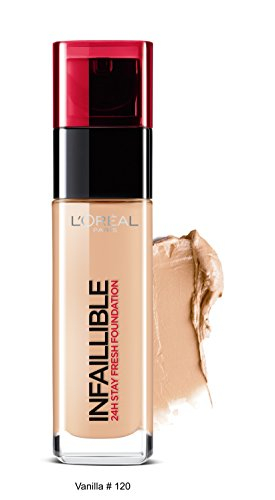 Fondatinë L'Oréal Paris Infaillible 32H Fresh Wear, e lëngshme, 30 ml, nuanca 120 Vanilla