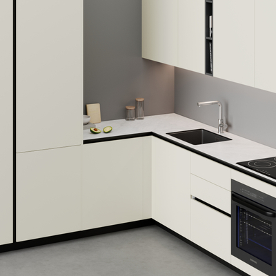Kuzhinë IMMIGRAND SYSTEMS, Këndore, Pastel Beige