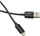 Kabllo C-TECH USB 2.0 Lightning, 1m, e zezë