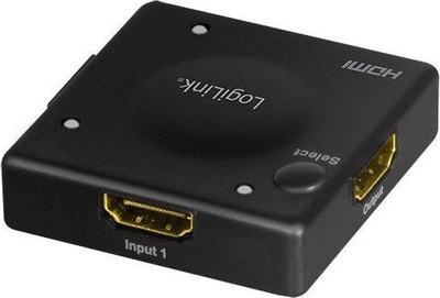 Ndarës HDMI LogiLink 3x1, Full HD 1080p 60Hz, Mini, i zi