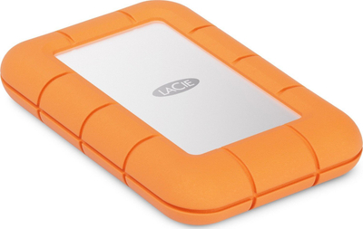 SSD i jashtëm LaCie Rugged Mini, 4TB, USB‑C, argjendtë portokalli