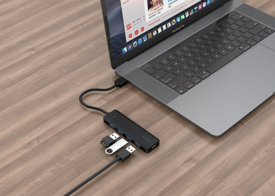 HUB USB Gembird UHB-U3P4P-02, 4 porta, USB 3.1, i zi
