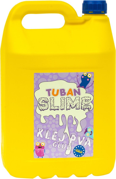 Лепило PVA за слајм Tuban Slime, 5L, проѕирно, жолто