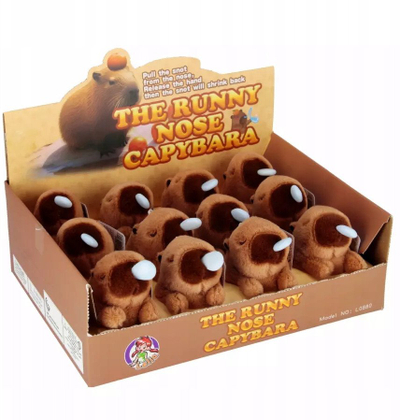 Lodër pellushi PULLED Capybara Mascot, 11 cm, me shumë ngjyra