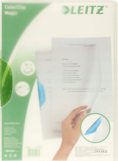 Dosje me kapëse Leitz ColorClip Magic 41740059, set 6 copë, A4, transparente