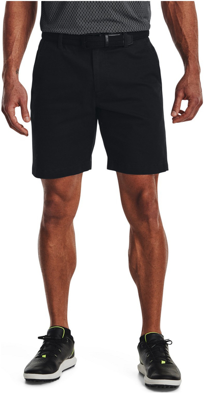 Shorce chino për meshkuj Under Armour Men's Chino, material elastik, xhepa me zinxhir, i zi