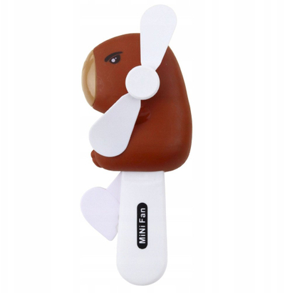 Ventilator dore për kalamaj Capybara, 14.5cm, plastik, me ngjyra përziere