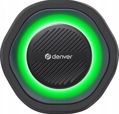 Altoparlant Bluetooth Denver BTV-223B, IPX5, LED, i zi