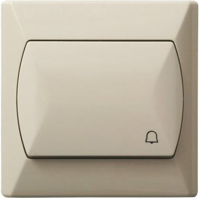 Buton i ziles Ospel (ŁP-6A/01), 250 V, bezhë
