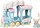 Set lodër Sylvanian Families Floating Cloud Rainbow Train, tren me re dhe ylber, me bebe Fennec Fox, shumëngjyrësh