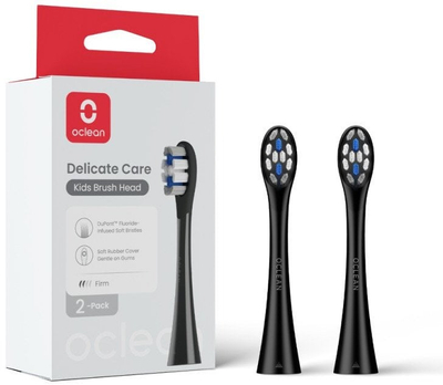 Kokë furçe elektrike Oclean Kids, set 2 copë, për fëmijë, e zezë