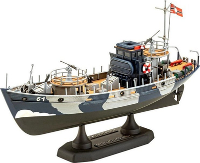 Model anije Revell KFK War Fishing Cutter, shkalla 1:144, komplet ndërtimi, shumëngjyrësh