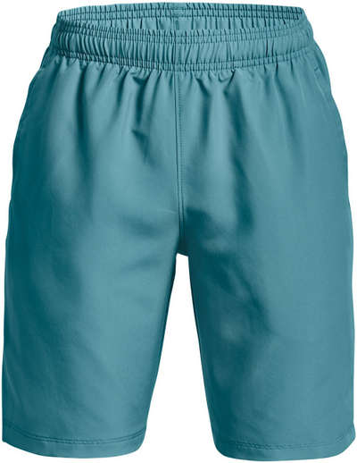 Шорцеви за момчиња Under Armour Woven Graphic Kid, лесен материјал, еластичен појас, сини