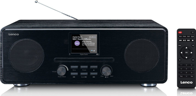 Radio interneti Lenco DAR-061, DAB+/FM, Bluetooth CD/MP3, e zezë