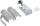 Konektor rrjeti InLine Cat.6A RJ45, i ekranizuar, set 10 copë, gri