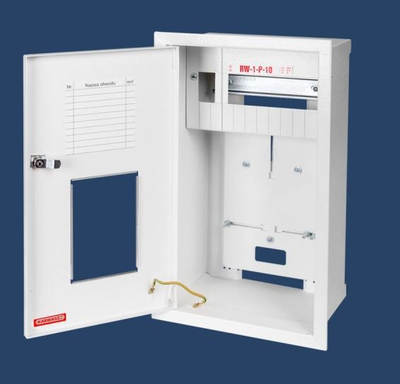 Kabinet matësi Karwasz RW-1-P-10, 1 fazë, 10 module, IP30, i bardhë