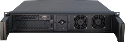 Shasi serveri Inter-Tech IPC 2U-2098-SK, 2U, 48.3cm, e zezë