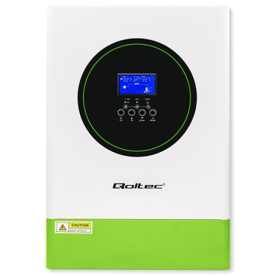 Invertor diellor Off-Grid Qoltec 6.2kVA 6.2kW, MPPT 120A, i bardhë me jeshile