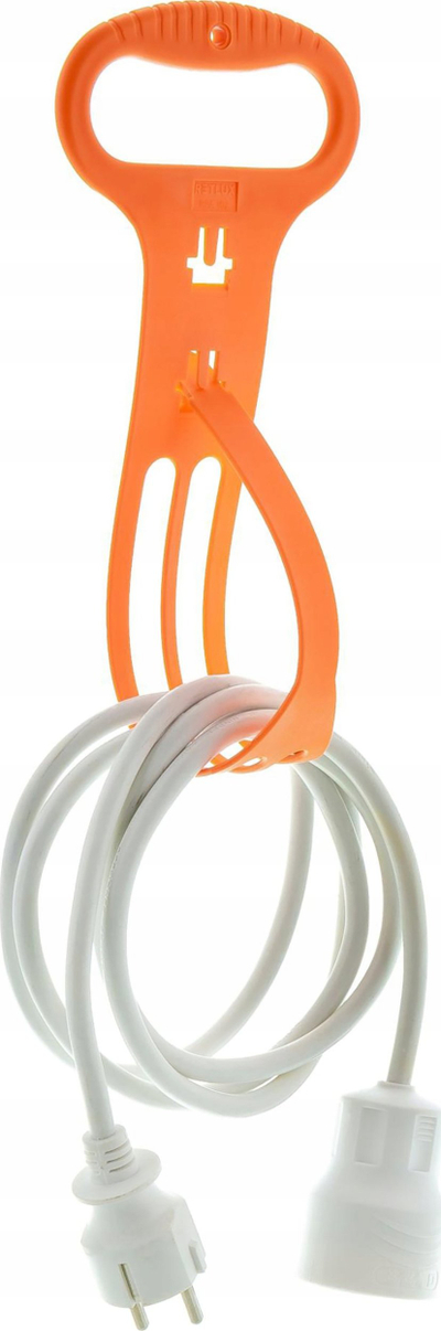 Mbajtëse kabllosh Retlux Cable Holder, e vogël, me ngjitje, gri