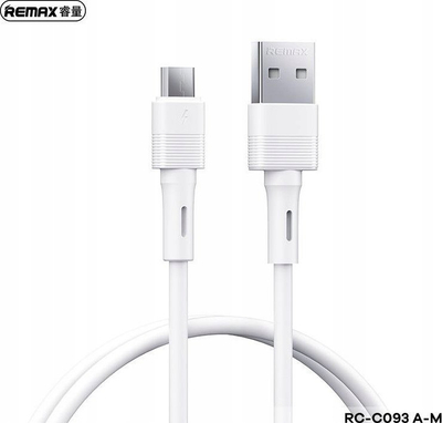 Kabllo Remax Leya Series RC-C093 A-L, USB në Lightning, 1m, 2.4A, e bardhë