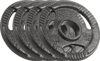 Сет олимписки тегови Rebel Cast Iron, од леано железо, дупка 50mm, црн
