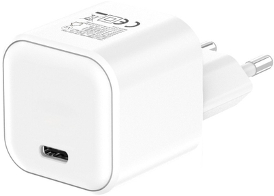 Karikues muri Techly Fast USB C, 65W GaN, Power Delivery 3.0, i bardhë
