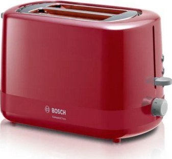 Toaster Bosch TAT3A114, 2 feta, 800W, i kuq