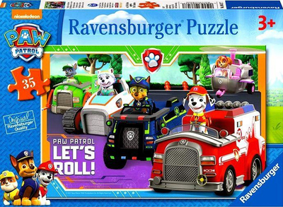Puzzle Ravensburger Paw Patrol, 35 elemente