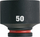 Ударна глава клуч Milwaukee Impact, 3/4", 50 mm, црна
