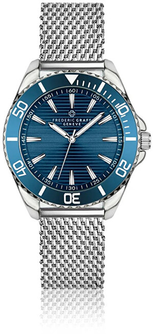 Orë për meshkuj Frederic Graff Siemens Silver FEF-3520, e argjendtë