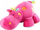 Lodër pelushi BabyOno Hippo me zile, 28 cm