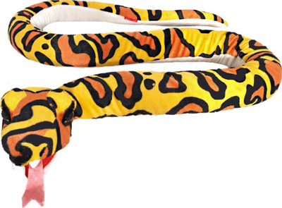 Lodër pelushi gjarpër Biuro-Set Plush, 160cm, e verdhë