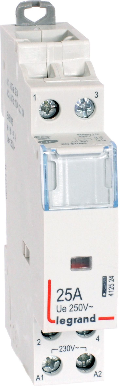 Kontaktor modular Legrand SM425 412524, 25A, 2NO 230V AC, i bardhë