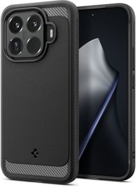 Mbrojtëse telefoni Spigen Rugged Armor MagSafe, për iPhone 16, TPU, e zezë matte