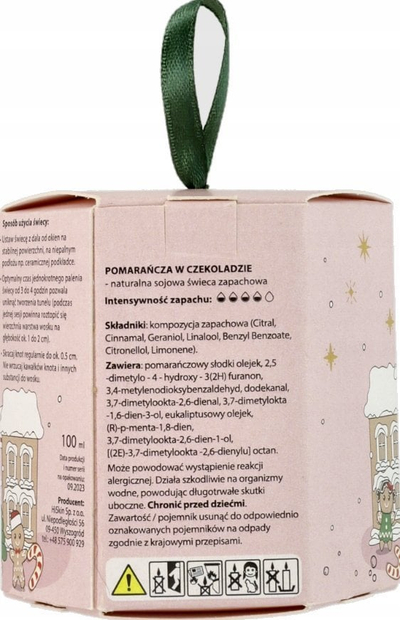Qiri aromatik soje HiSkin Home Orange Chocolate, 100 ml, portokalli dhe çokollatë