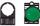 Buton shtypës green actuator W0 N NEF22 K Z, vetëkthim, IP65, jeshil