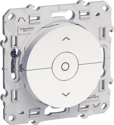 Ndërprerës Schneider Electric Odace, me 3 butona, 6 A , i bardhë