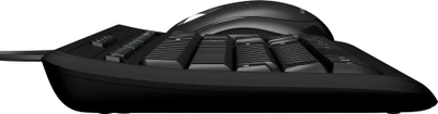 Set tastierë dhe mi me kabllo Microsoft Wired Desktop 600, me Taste Multimediale, rezistent ndaj derdhjeve, i zi