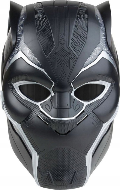 Helmë role play Marvel Legends Black Panther Premium elektronike, me drita, lente që ngrihen, e zezë