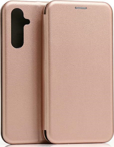 Këllëf me kapak për telefon Samsung A54 5G, portofol, rozë ari