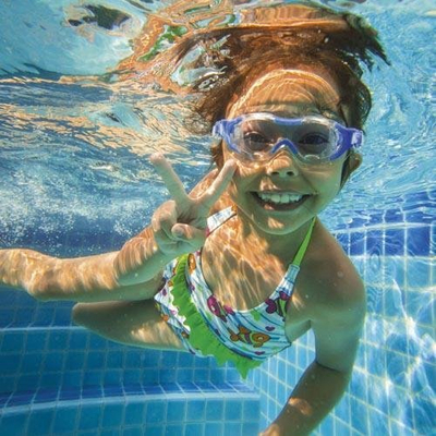 Наочари за пливање за деца Beco Alicante, панорамски, 4+, сини