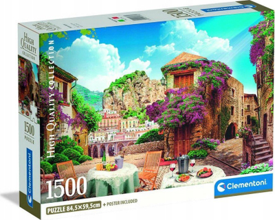 Puzzle Clementoni Italian Sight, 1500 copa, me pamje italiane, shumëngjyrësh