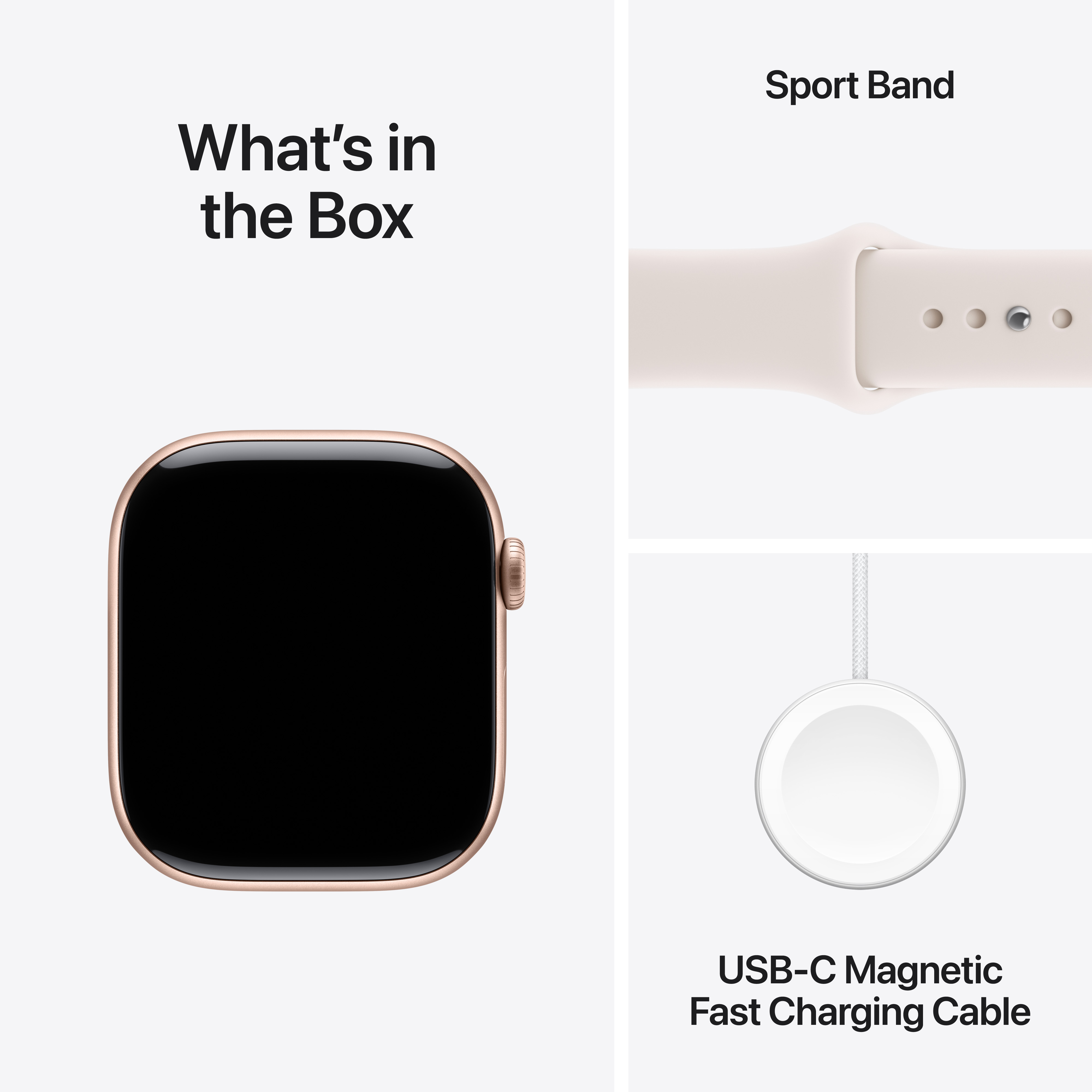Apple Watch Series 11 GPS 46mm Rose Gold Aluminium Case with Light Blush Sport Band, M/L 8