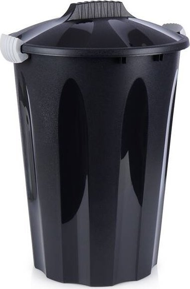 Kosh mbeturinash Vilde, plastikë, 40L, i zi