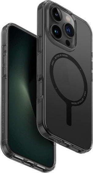 Këllëf Uniq Clario për iPhone 16 Pro Max, 6.9", MagSafe, transparent me nuancë smoky