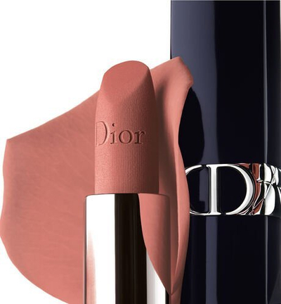 Ruj buzësh Dior Rouge Dior, Matte Velvet, 100 Nude Look