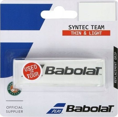 Grip rakete tenisi Babolat Syntec Team, zëvendësues, i bardhë