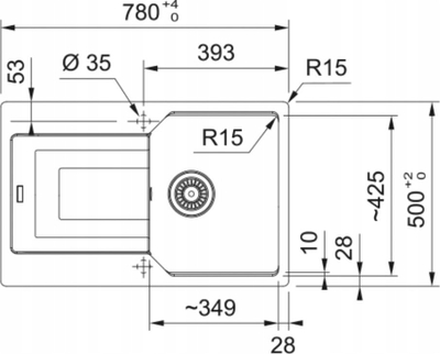 Lavamani kuzhine Franke Urban UBG 611-78, Fragranite, me pikatore, ngjyrë cappuccino