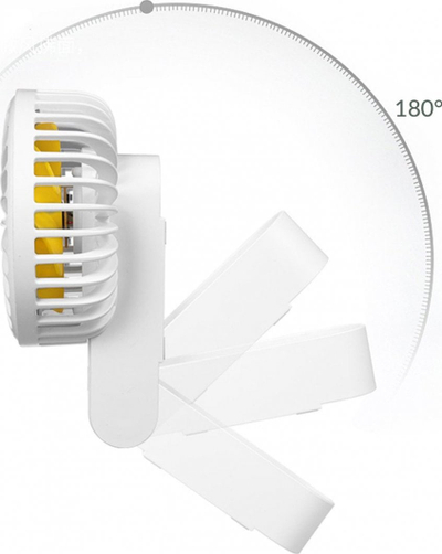 Ventilator portativ Orico GXZ F833, USB C, 3 shpejtësi, i bardhë