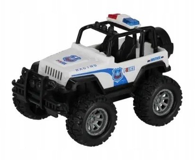 Makina lodër Mega Creative Auto Ratunk, 13cm, veturë policie, bardh e zezë